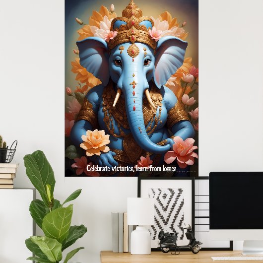 Geïnspireerd door Lord Ganesha Poster (Thuiskantoor)
