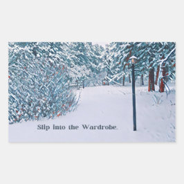 Geïnspireerd door Narnia Rechthoekige Sticker