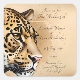 Geïnspireerd door natuur vierkante sticker