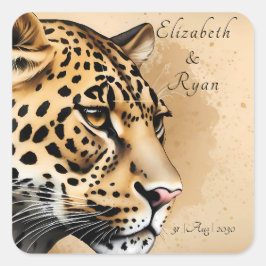 Geïnspireerd door natuur vierkante sticker