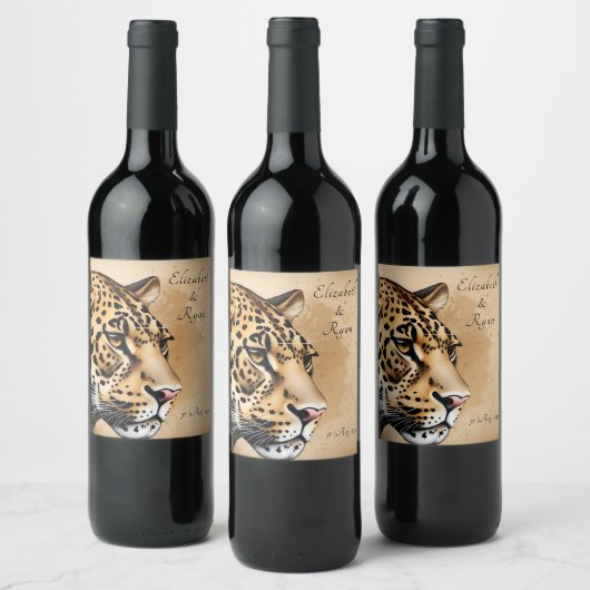 Geïnspireerd door natuur wijn etiket (Flessen)