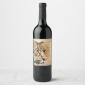 Geïnspireerd door natuur wijn etiket (Voorkant)