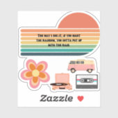 Geïnspireerd door retro sticker (Vel)