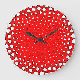 Geïnspireerd door rode fazante vogelveren grote klok