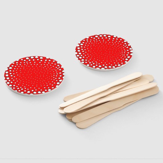 Geïnspireerd door rode fazante vogelveren handwaaier (Niet-gemonteerd)