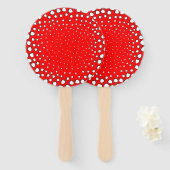 Geïnspireerd door rode fazante vogelveren handwaaier (Voorkant en achterkant)