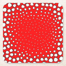 Geïnspireerd door rode fazante vogelveren kartonnen onderzetters