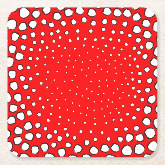 Geïnspireerd door rode fazante vogelveren kartonnen onderzetters (Voorkant)