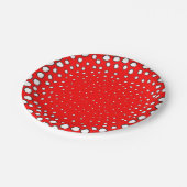 Geïnspireerd door rode fazante vogelveren papieren bordje (Gekanteld)