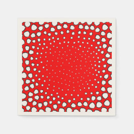 Geïnspireerd door rode fazante vogelveren servet