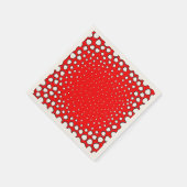 Geïnspireerd door rode fazante vogelveren servet (Hoek)