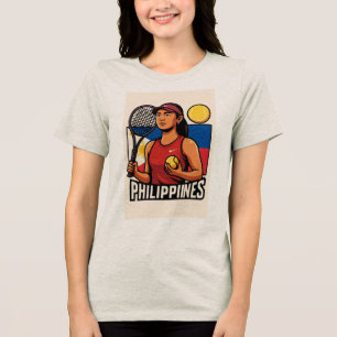 Geïnspireerd door tennisster Alexandra Eala Tri-Blend Shirt