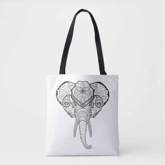 Geïnspireerd Elfant Head 2 Tote Bag (Voorkant)