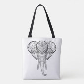 Geïnspireerd Elfant Head 2 Tote Bag (Achterkant)
