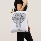 Geïnspireerd Elfant Head 2 Tote Bag (Dichtbij)