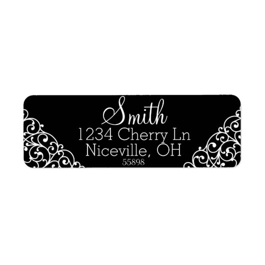  geïnspireerd Fancy ontwerp op maat voor monogramm Etiket (Voorkant)