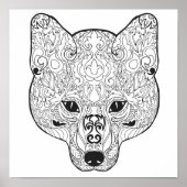 Geïnspireerd Fox Head 2 Poster (Voorkant)