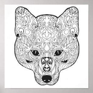 Geïnspireerd Fox Head 2 Poster