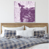 Geïnspireerd Frans Lila Canvas Afdruk (Insitu (Slaapkamer))