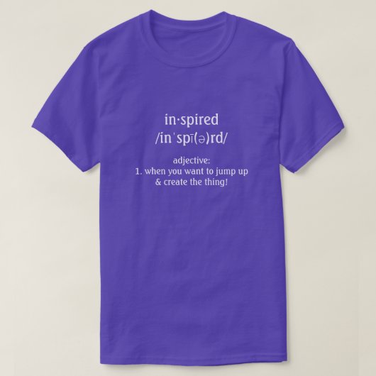 Geïnspireerd Funny Definition T-Shirt (Design voorkant)