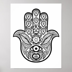 Geïnspireerd Hamsa Handje 2 Poster
