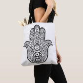 Geïnspireerd Hamsa Handje 2 Tote Bag (Dichtbij)