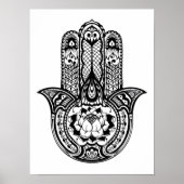 Geïnspireerd Hamsa-symbool 2 Poster (Voorkant)