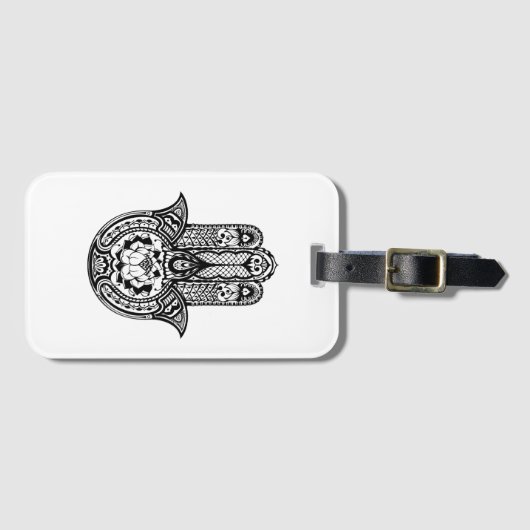 Geïnspireerd Hamsa-symbool Bagagelabel (Voorkant (horizontaal))