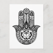 Geïnspireerd Hamsa-symbool Briefkaart (Voorkant)