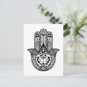 Geïnspireerd Hamsa-symbool Briefkaart (Staand voorkant)