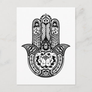 Geïnspireerd Hamsa-symbool Briefkaart