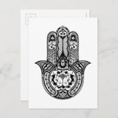 Geïnspireerd Hamsa-symbool Briefkaart (Voorkant / Achterkant)