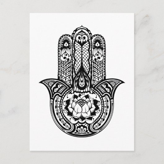 Geïnspireerd Hamsa-symbool Briefkaart (Voorkant)