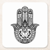 Geïnspireerd Hamsa-symbool Kartonnen Onderzetters (Voorkant)