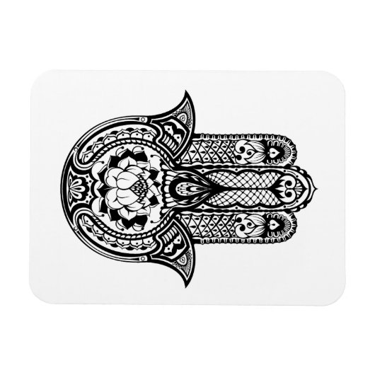 Geïnspireerd Hamsa-symbool Magneet (Horizontaal)