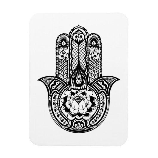 Geïnspireerd Hamsa-symbool Magneet (Verticaal)