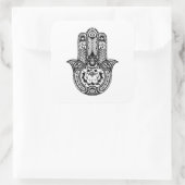 Geïnspireerd Hamsa-symbool Vierkante Sticker (Tas)