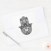 Geïnspireerd Hamsa-symbool Vierkante Sticker (Envelop)