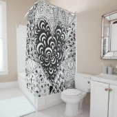 Geïnspireerd hart douchegordijn (In situ)