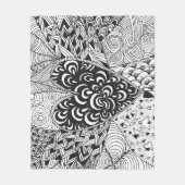 Geïnspireerd hart fleece deken (Voorkant)