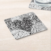 Geïnspireerd hart kartonnen onderzetters (Schuin)