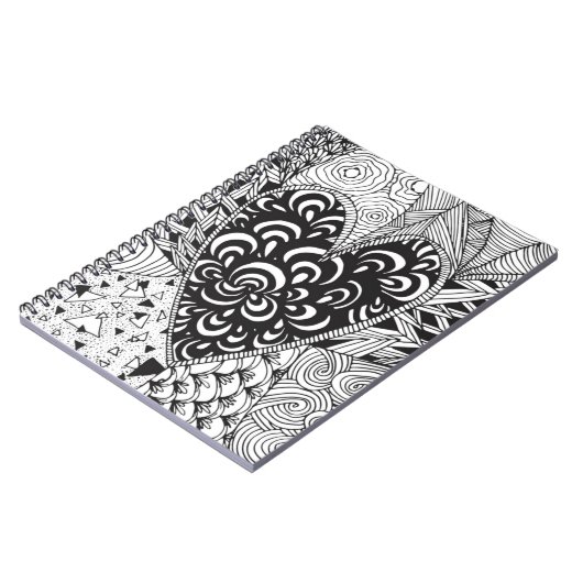 Geïnspireerd hart notitieboek (Linkerzijde)