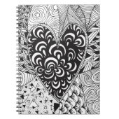 Geïnspireerd hart notitieboek (Voorkant)