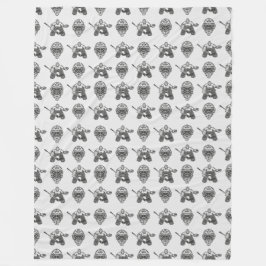 geïnspireerd Hockey Goalie en Masker Pattern Fleece Deken