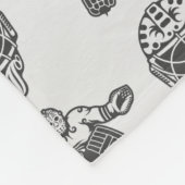  geïnspireerd Hockey Goalie en Masker Pattern Fleece Deken (Hoek)