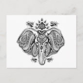 Geïnspireerd  Indische olifant Briefkaart (Voorkant)
