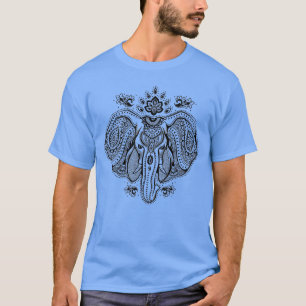 Geïnspireerd  Indische olifant T-shirt