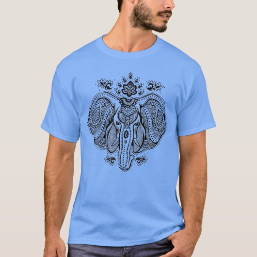 Geïnspireerd  Indische olifant T-shirt (Voorkant)