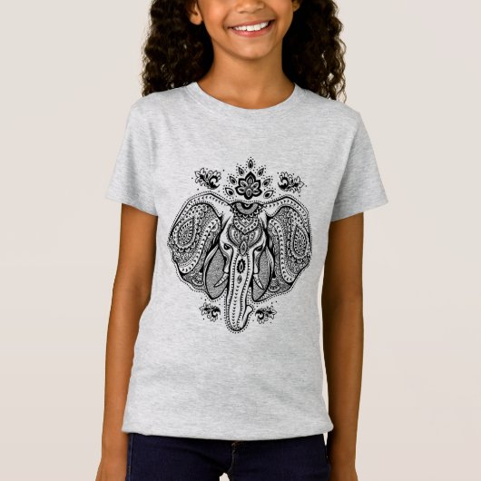 Geïnspireerd Indische olifant T-shirt (Voorkant)
