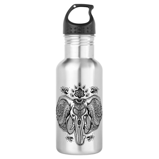 Geïnspireerd  Indische olifant Waterfles (Voorkant)